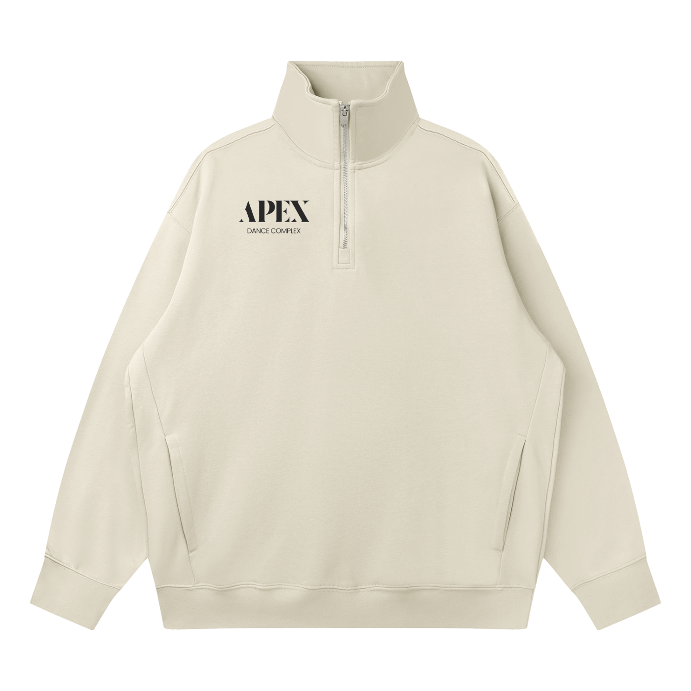 Quarter-Zip Drop Shoulder Sweatshirt