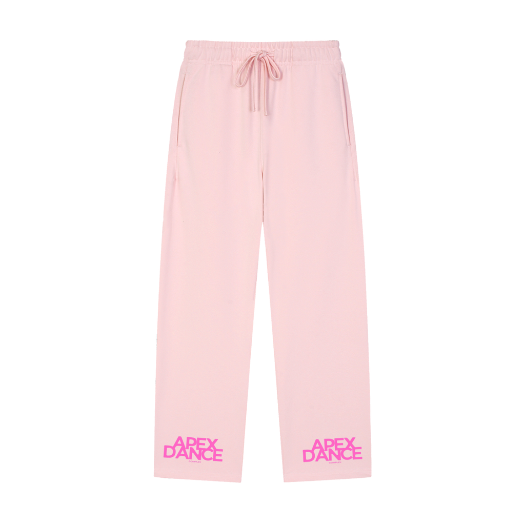 Solid Color Straight-Leg Sweatpants