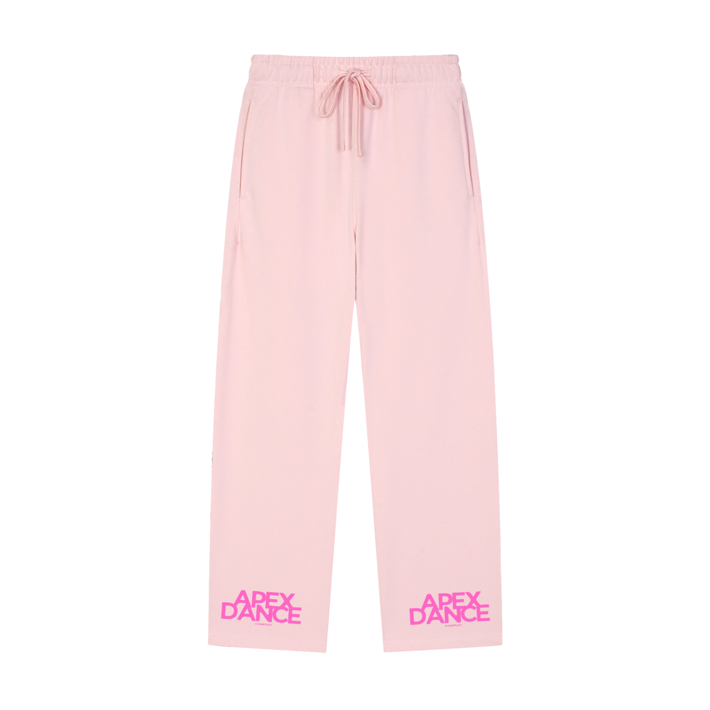 Solid Color Straight-Leg Sweatpants