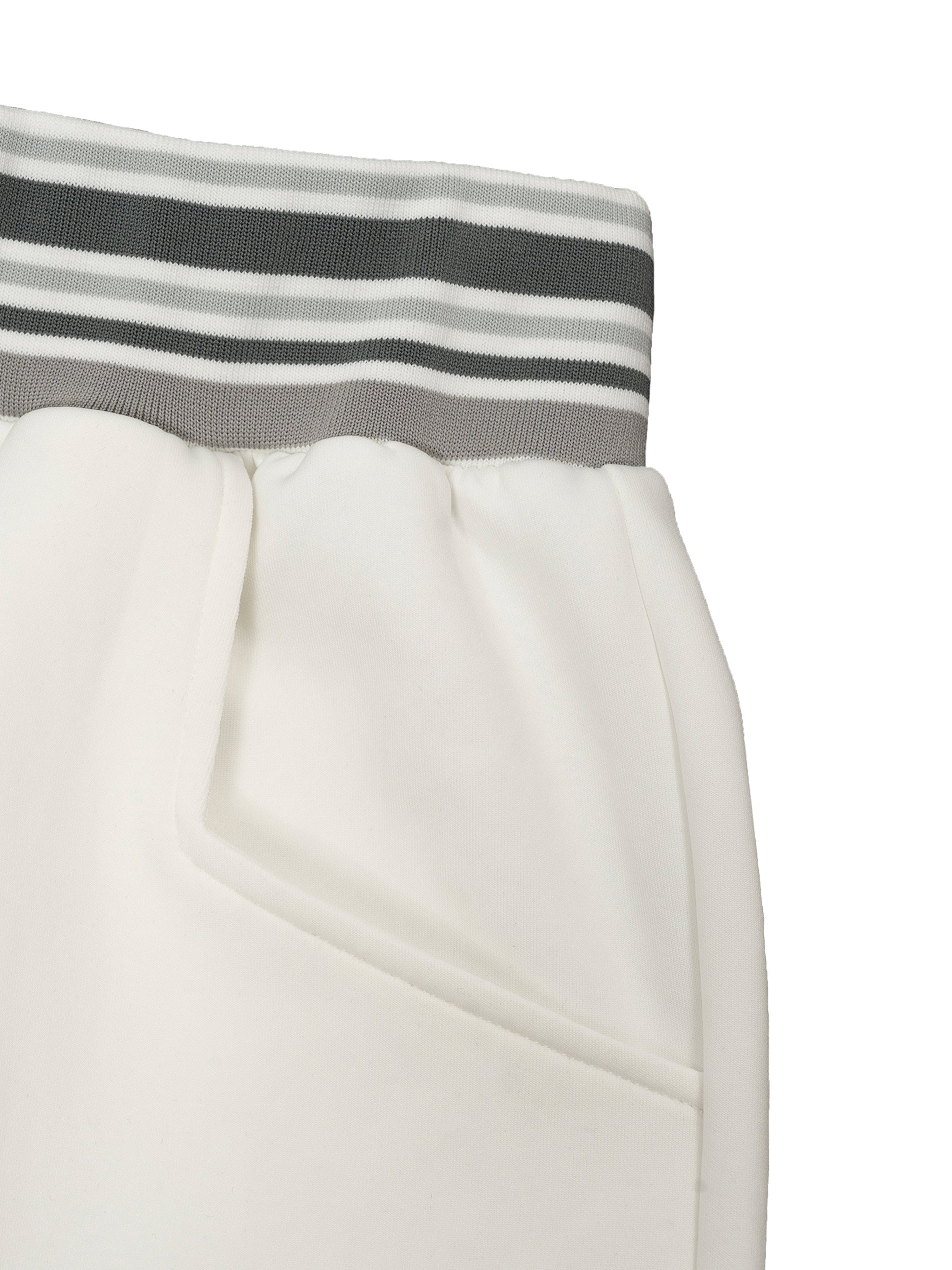 Striped Waist Wide Leg Pants